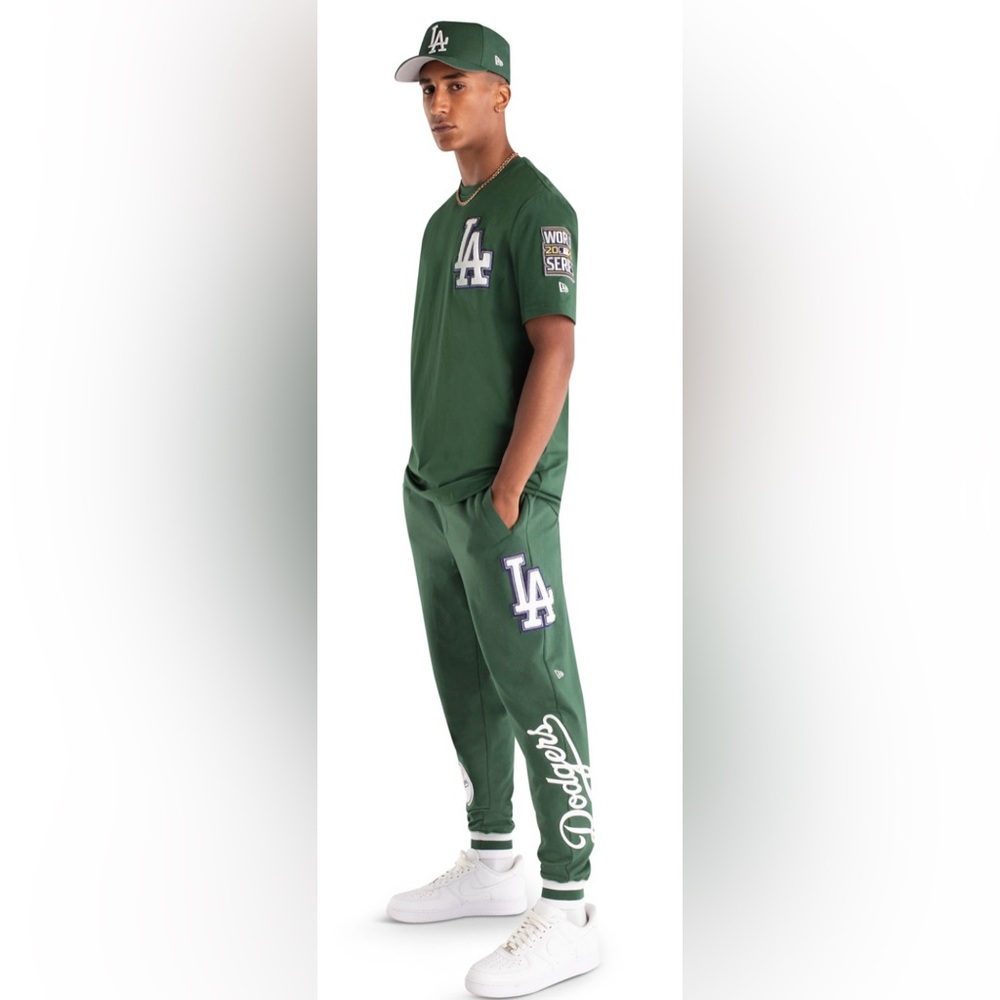 New Era LA DODGERS Select Color Flip Green Jogger Sweat Pants Sz. L